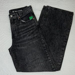 New GAP Teen ‘90s Loose Jeans, Black, Size 18